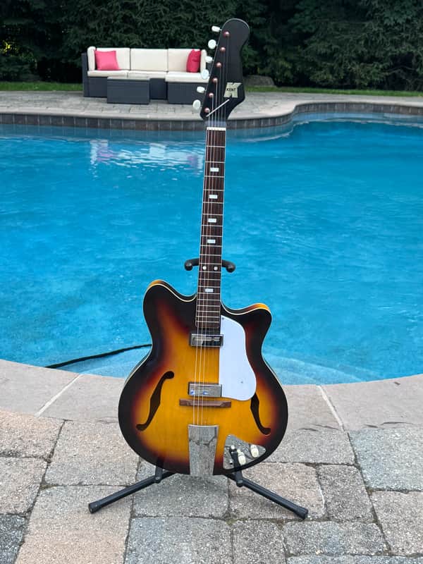 1960's Kent 551 Americana 6 string electric guitar - sunburst - Fair