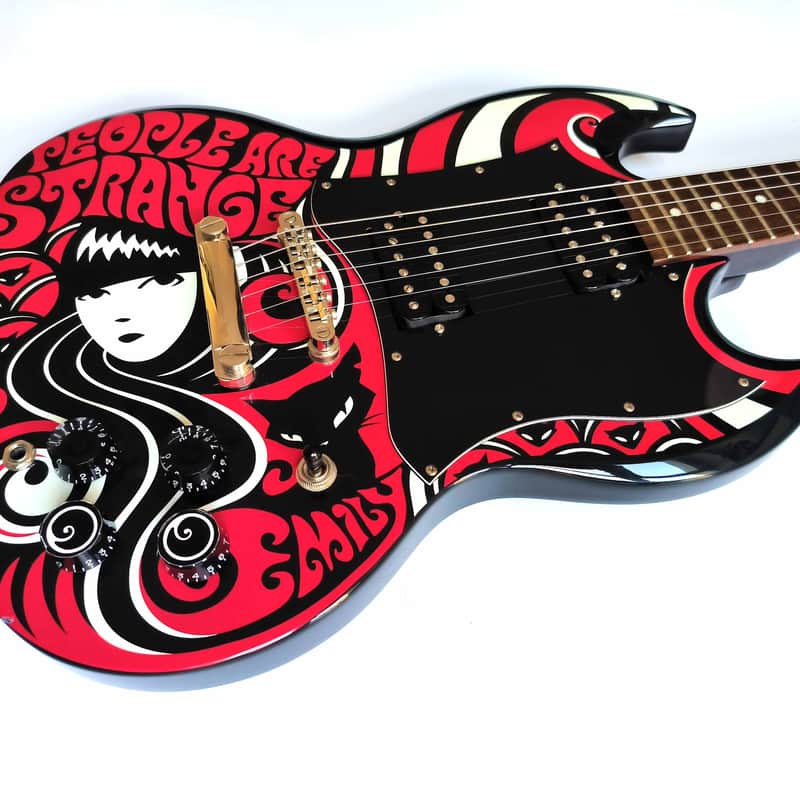 2003 – 2010 Epiphone Emily the Strange G-310 Ebony with Emily …