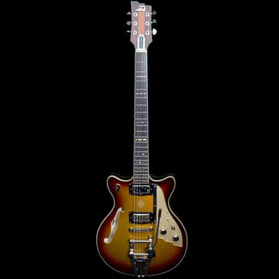 Duesenberg Joe Walsh Alliance Series Semi-Hollow Electric Guitar in Gold Burst, Pre-Owned image 2
