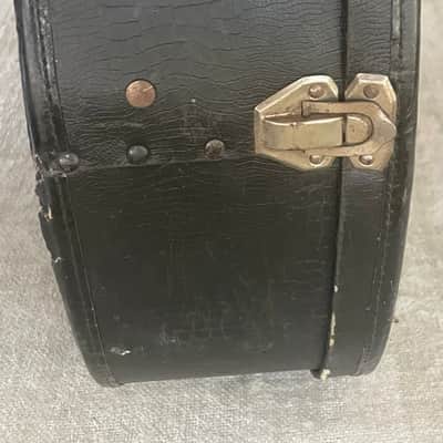 Vintage Geib Challenge Parlor Acoustic Guitar Case 1930's Faux Gator / Purple Interior Chicago USA image 17