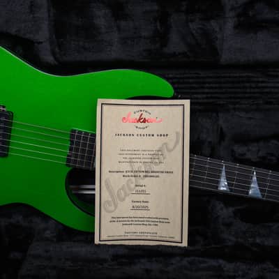 Jackson USA Custom Shop SL 1-H TOM Slab Top Soloist Nitro Relic Absinthe Frost 2025 w/OHSC image 14