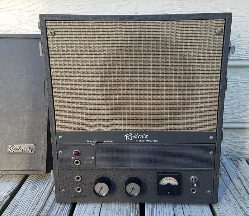 Roberts A-901 1x8 Vintage Tube Amplifier Combo Reel to Reel Playback Speaker image 1