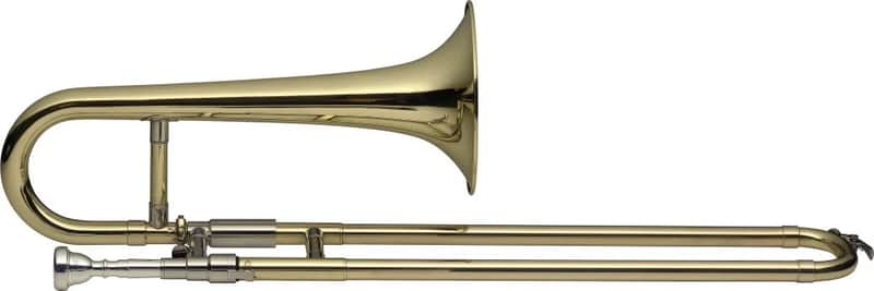 Bb slide trumpet, ML-bore, body in brass, with soft case image 1