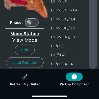 AMBROSONICS, LLC WOW, 23 Wirings! Bluetooth Programmable Pre-wired pickguard Pickup Director with FREE Pickup Composer App 2025 - Plain White image 21