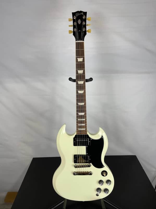 Gibson SG Standard '61 Stop Bar Electric Guitar, Rosewood Fingerboard, Classic White image 1