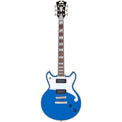 D'Angelico Deluxe Brighton Limited-Edition Solid Body Electric Guitar Regular Sapphire image 3