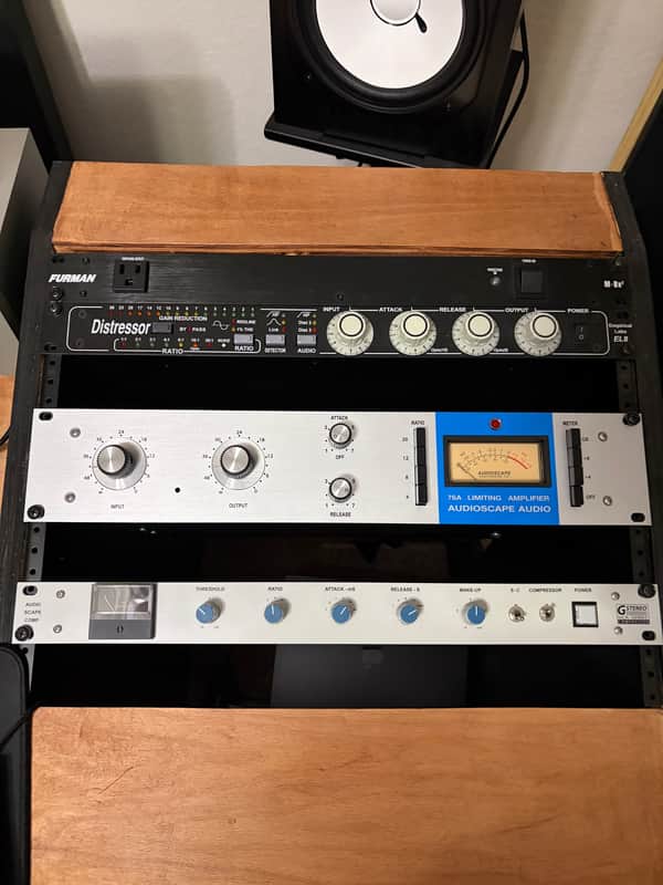 AudioScape Engineering Co. 76A Limiting Amplifier / Compressor- Silver / Blue Stripe image 1