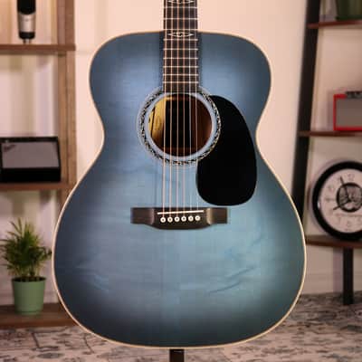 Martin USA CEO-11 Limited Edition Grand Auditorium - Ebony Fingerboard, New Horizons Blue Burst image 1