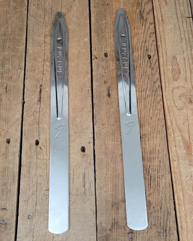 Fender Twin Amp Legs 1970's 19"L x 1.5"W Chrome - Chrome Bassman Supersonic image 1