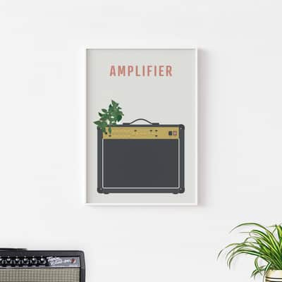 Marshall Amplifier Print - Guitar Amp Poster, A4 Size image 4
