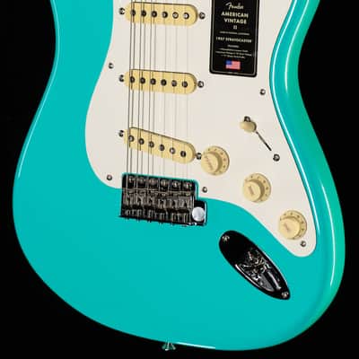 Fender American Vintage II 1957 Stratocaster Maple Fingerboard Sea Foam Green (371) image 1