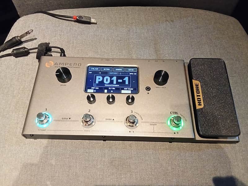 Pedalera Hotone MP-100 Ampero Amp Modeler / Effects Processor 2024 - Black image 1