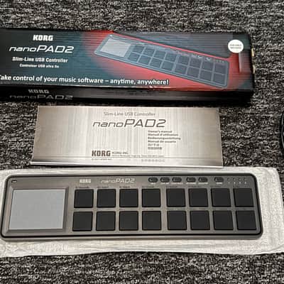 Korg nanoPAD2 Slimline USB MIDI Drum Pad Controller 2011 - Present - Black imagen 2