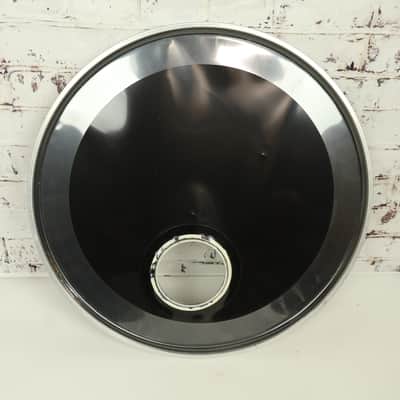22" Ludwig Rocker Series Black Front Resonant Bass Drum Head image 2