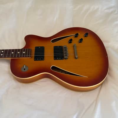 Vintage Defil Jowita Hollow Body Electric Guitar - Made in Europe - Free Pro Setup image 5