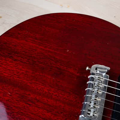Univox Limited Edition Double Cutaway Junior Special Style MIJ 1970s Cherry Vintage Japan Jr  DC w/ Hard Case image 10