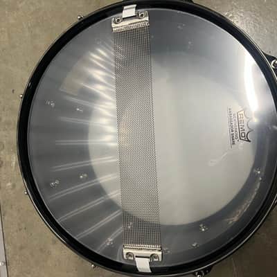 Pearl JJ1365 Joey Jordison Signature 13x6.5" Steel Snare Drum 2010s - Matte Black with Slipknot Logo image 3