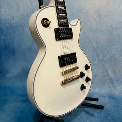 Edwards by ESP E-LPC 2022 White Les Paul Custom Made in Japan | Reverb
