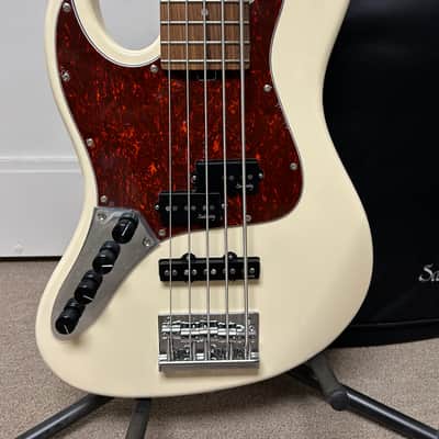 Sadowsky MetroExpress Hybrid P/J Bass 5-String with Pau Ferro Fretboard LEFT HANDED - Olympic White image 2