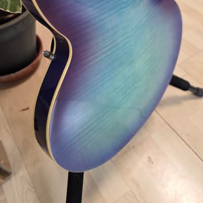 Epiphone ES-335 Blueberry Burst BRAND NEW Figured Flame Top and Back Semi-Hollowbody Hollow Body Archtop 335 Electric Guitar image 18