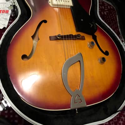 1961 VINTAGE Guild T50 Slim Archtop Sunburst Franz P90 Hoboken w/ Hardshell Case image 3