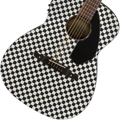 Fender Tim Armstrong Hellcat Concert Acoustic Guitar, Checkerboard, Walnut Fingerboard image 1