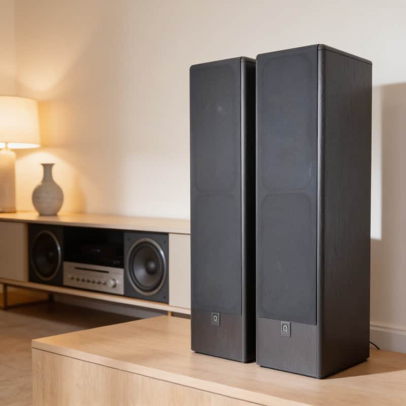 IQ Ted 4 Rare Vintage Floorstanding Speakers Working Stereo Hi-Fi Warranty image 1