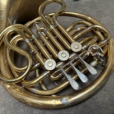 King H.N. White French Horn Double 1959? - Gold Laquer image 6