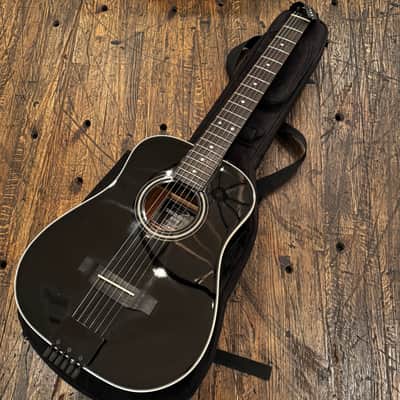 Traveler AG-200EQ Acoustic-Electric HeadlessTravel Guitar - Black image 1