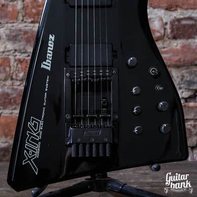 Rare Vintage Japan Ibanez Xing Synthesizer IMG2010 midi Synth Guitar 1986 Black image 2