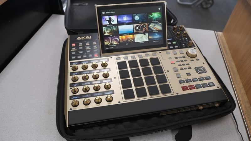 AKAI MPC-X SPECIAL EDITION GOLD SUPER CLEAN WITH COVER AND CASE! image 1