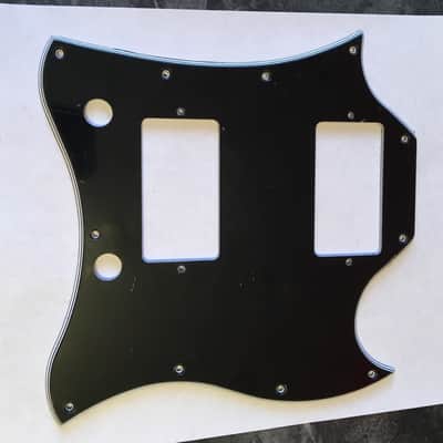 WD Gibson SG Standard Full Face Pickguard 5 ply Black/ White/Black/White/Black B/W/B/W/B 5 Ply image 1