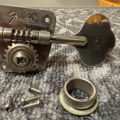 Late 60s Fender Precision Original Set of Nickel Tuners image 5