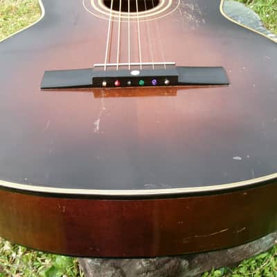 1961 Yamaha Nippon Gakki Dynamic Guitar No.10A Red Label  Dark Brown Bild 17