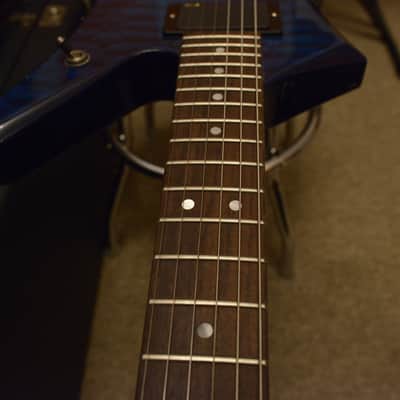 1985 USA Jackson San Dimas Custom Shop Kelly KE2 EMG 81 85 Floyd Rose Blue Quilt Quilted Maple Top image 25