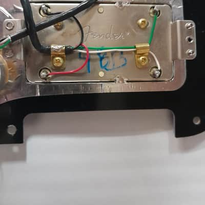 Fender USA made Strat 2 Shawbucker Wide Range Humbucker pickguard assembly 2022 MOD image 4