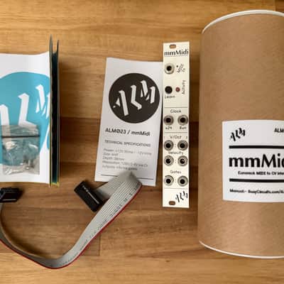 ALM/Busy Circuits ALM023 mmMidi Midi to CV Interface Eurorack Synth Module 2019 - Present - Silver image 2