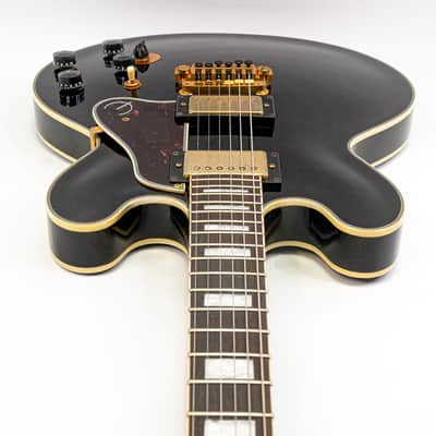 1999 Epiphone B.B. King Lucille Semi-Hollowbody – Black – Hardshell Case image 8