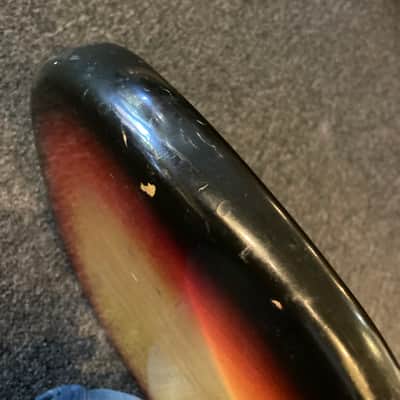 Fender Precision bass left-handed 1975 - Sunburst image 15