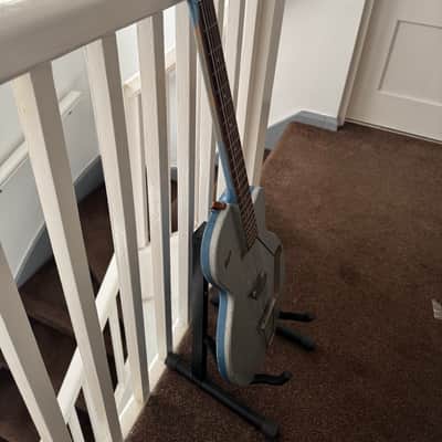 Hofner Colorama 1958-1959 - Two tone silver/blue colour image 4