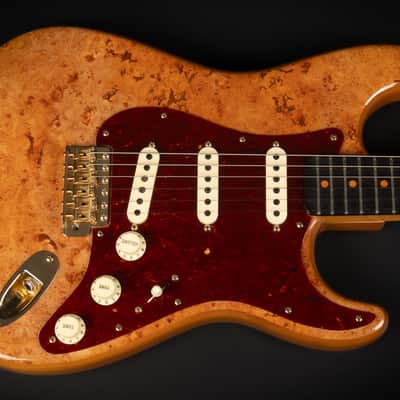 2021 Fender Custom Shop Artisan Maple Burl Stratocaster NOS - Aged Natural | USA Limited Edition Roasted Birdseye Maple Neck Macassar Ebony Fretboard Kloppmann ST60 Pickups | CoA OHSC image 4