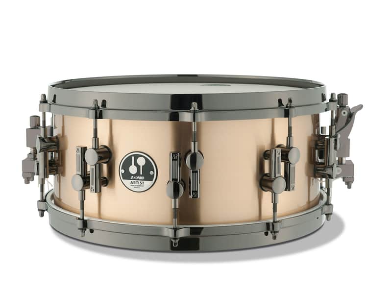 Sonor AS-12-1406-BRB Artist Bronze 14x6" Snare Drum with Dual-Glide Strainer image 1