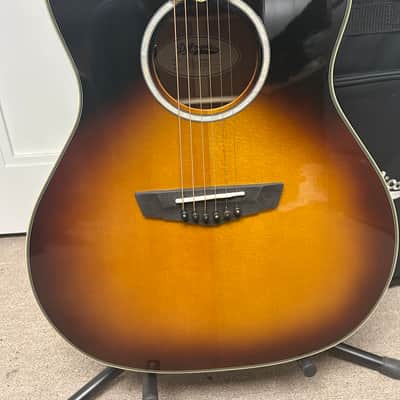 D'Angelico Excel Gramercy Grand Auditorium Acoustic Guitar with Electronics - Vintage Sunset image 2