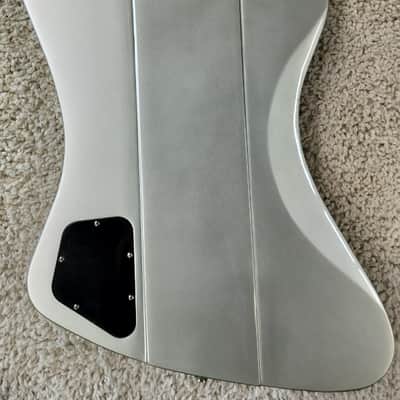Epiphone Thunderbird 64 4-String Electric Bass Guitar with Gig Bag, Silver Mist image 6