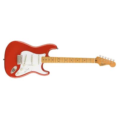 Squier Classic Vibe 50s Stratocaster Electric Guitar, with 2-Year Warranty, Fiesta Red, Maple Fingerboard image 1