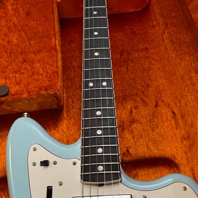 2018 Fender American "Jazzblaster" 60th Anniversary Triple Jazzmaster Daphne Blue CuNiFe Wide Range MAJOR Upgrades USA G&G image 8