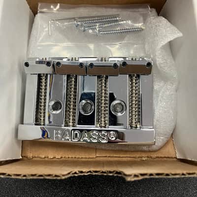 Leo Quan Badass I Bass Bridge, 4 String - Chrome image 2