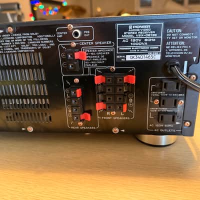 Pioneer VSX-D613S AV stereo receiver MONSTER 130WPC BEAST CLEANED & Tested Rare! image 10
