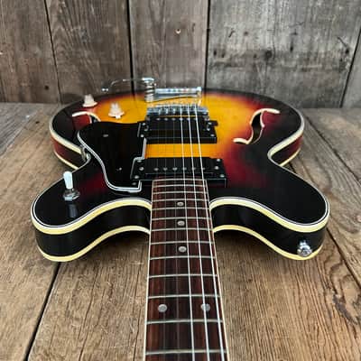 Univox Coily 1968 - Cherry Sunburst U1825 One Owner Clean 335 copyB image 7