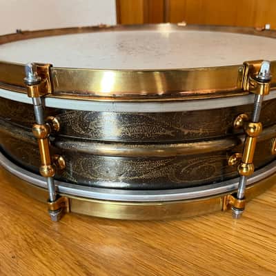 Ludwig  Black Beauty 14x4 Snare Drum  Vintage 20s Dance Model image 8